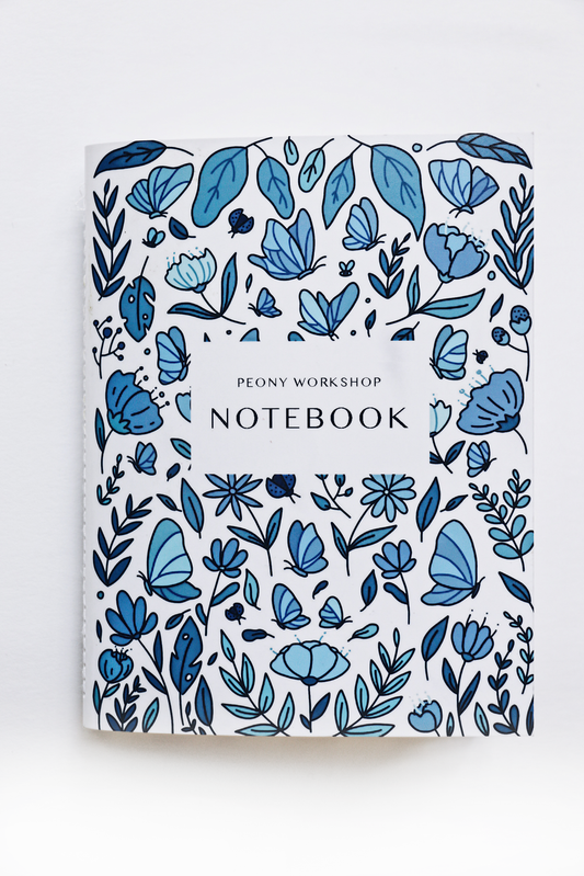 Blue Garden Notebook